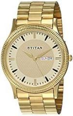 Titan Analog Gold Dial Men's Watch NM1650YM04 / NL1650YM04
