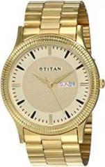 Titan Analog Gold Dial Men's Watch NM1650YM04/NN1650YM04