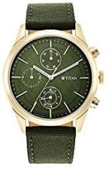 Titan Analog Green Dial Men's Watch 1805WP01