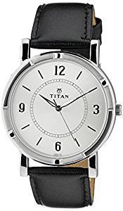Titan Analog White Dial Men's Watch 1639SL03