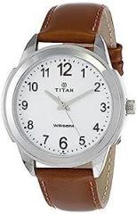Titan Analog White Dial Men's Watch NL1585SL07