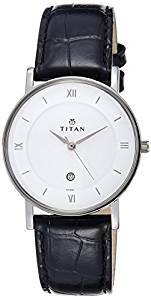 Titan Analog White Dial Unisex Watch NF9162SL04