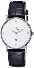 Titan Analog White Dial Unisex Watch NM9162SL04 / NL9162SL04