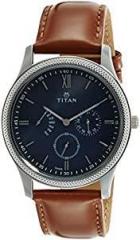 Titan Classique Retrogrades Analog Blue Dial Men's Watch NM1768SL03 / NL1768SL03