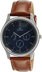 Titan Classique Retrogrades Analog Blue Dial Men's Watch NM1768SL03/NN1768SL03