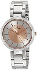 Titan Ladies Neo Ii Analog Rose Gold Dial Women's Watch NM2480KM01/NN2480KM01