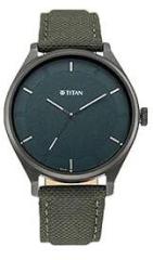 Titan Men Nylon Neo Analog Green Dial Watch 1802Nl02/Nr1802Nl02, Band Color Green