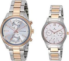Titan Modern Bandhan Analog Silver Dial Unisex's Watch NN17332570KM01