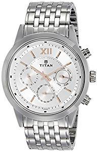Titan Neo Analog Silver Dial Men's Watch 1766SM02