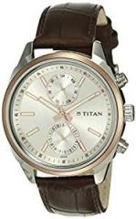 Titan Neo Analog Silver Dial Men's Watch NL1733KL02