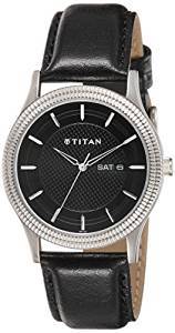 Titan Ottoman Analog Black Dial Men's Watch 1650SL01