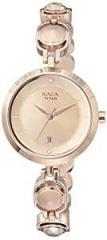 Titan Raga Viva Analog Rose Gold Dial Women's Watch NL2606WM02