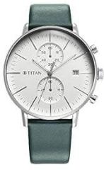 Titan Silver Dial Analog Watch for Men NR90146SL01