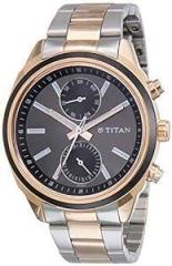 Titan Silver White Dial Analog Watch For Men NR1733KM03