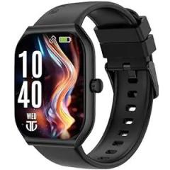 Titan Smart 3 Premium Smart Watch|1.96 inch Super AMOLED Display with 410x502 Pixel Resolution|SingleSync BT Calling|NitroFast Charging|110+ Sports Modes|200+ Watchfaces|Upto 7 Days Battery Black