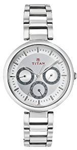 Titan Youth Analog Silver Dial Women's Watch NF2480SM03