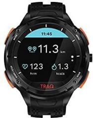 Traq by Titan Cardio Running and Cycling GPS Unisex Smartwatch with Heart Rate Monitoring and Upto 7 Days of Battery Life 75001PP02