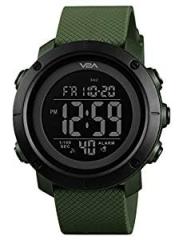 V2A Black Dial Digital Sports Watch 5ATM Waterproof with Alarm and Stopwatch Wrist Watch for Men and Boys | Watch for Men | Wrist Watch for Men | Mens Watch | Watch