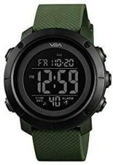 V2A Black Dial Digital Sports Watch 5ATM Waterproof with Alarm and Stopwatch Wrist Watch for Men and Boys