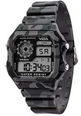 V2A Military Camouflage Small Dial Digital Sports Watch for Men and Boys