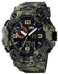 V2A Military Khakhi Analog Digital Sport Watches for Men's and Boys Brown