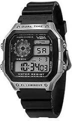 V2A Retro Classic Small Digital Black Dial Men's and Women's Sports Watch