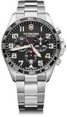 Victorinox Stainless Steel Fieldforce Chrono Men's Analog Watch & Timepiece Wristwatch For Men, silver
