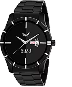 Vills Laurrens Analogue Black Dial Day and Date Series Men's Watch
