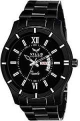 VILLS LAURRENS Analogue Men's Watch Black Dial & Black Colored Strap VL 1201