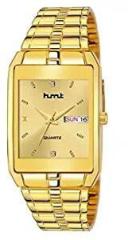 VILLS LAURRENS HMT DLX Original Gold Plated Day & Date Functioning Watch for Boys Analog Watch for Men