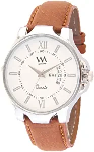 Watch Me Analogue White Dial Leather Men's Watch