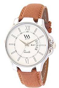 Watch Me White Leather Men's Watch AWC 018