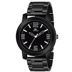 Watches for Men Round Numerical Dial |Analogue Quartz Movemnet Mens Watch|Long Battery Life|Stainless Steel Adjustable Bracelet Black Chain with Long Lasting Polish| Watches for Boys