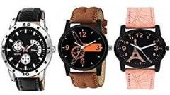 Y&S Analog Watch for Mens Womens Unisex Watches Combo Black YS 20 53 94