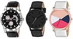 Y&S Analog Watch for Mens Womens Unisex Watches Combo Black YS 20 53 98