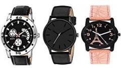Y&S Analog Watch for Mens Womens Unisex Watches Combo Black YS 20 53 99
