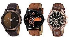 Y&S Analog Watch for Mens Womens Unisex Watches Combo Brown YS 20 53 55