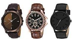 Y&S Analog Watch for Mens Womens Unisex Watches Combo Brown YS 20 53 59