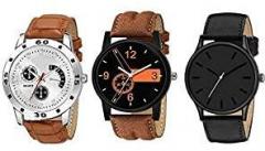 Y&S Analog Watch for Mens Womens Unisex Watches Combo Brown YS 20 53 77