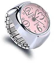 Latest Fashion Dial Analog Watch Ring Stretchable Ring for Women & Men Unisex