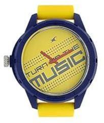 Yellow Dial Analog Watch for Unisex 38019PP08