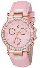 YOUTH CLUB Analogue Women's Watch Pink Dial Pink Colored Strap