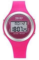 Zoop Digital Pink Dial Unisex's Watch 26024PP02W