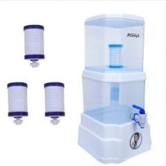 Always Gravity based Water mineral Filter And Purifier + 3 extra Dust Candles 15 Litres Gravity Based Water Purifier