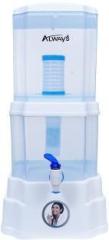 Always Gravity Water Purifier Non Electric 15LStorage White 15 Litres Gravity Based Water Purifier
