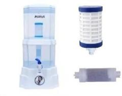 Always Gravity Water Purifier Non Electric White 15 Litres with extra filter set 15 Litres Gravity Based Water Purifier