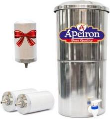 Apeiron Water Purifier With Ceramic Candle 18 Litres Gravity Based Water Purifier