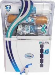 Aqua Flow Enterprises ALFA Copper 12 Litres RO + UV + UF + TDS Control + UV in Tank + Copper Water Purifier