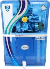 Aqua Flow Enterprises ALFA Ultra Smart MIneral 12 Litres RO + UV + UF + TDS Control + UV in Tank Water Purifier