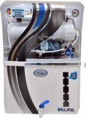 Aqua Flow Enterprises Aquaflow Alfa Transparent 12 Litres RO + UF + UV + UV_LED + TDS Control Water Purifier